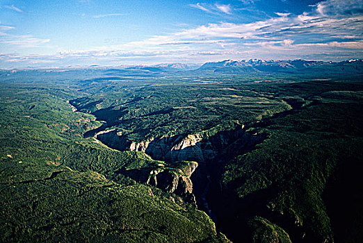 俯视,大峡谷,不列颠哥伦比亚省,加拿大
