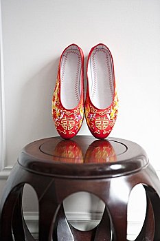 中式婚礼,鞋