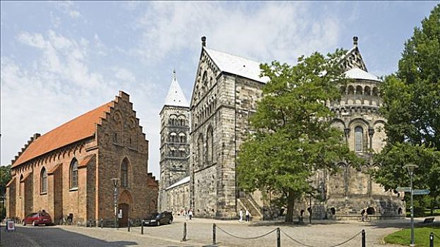 砖制建筑,大教堂,瑞典,斯堪的纳维亚,欧洲