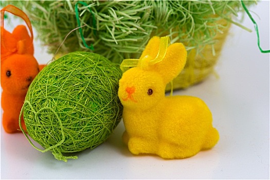 复活节彩蛋,漂亮,兔子