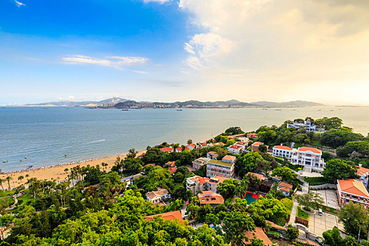 中国厦门鼓浪屿全景