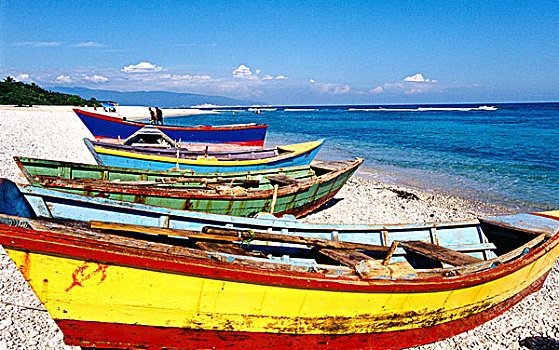 加勒比,多米尼加共和国,渔村