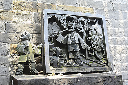 小洲村艺术村,砖雕,广东广州海珠区