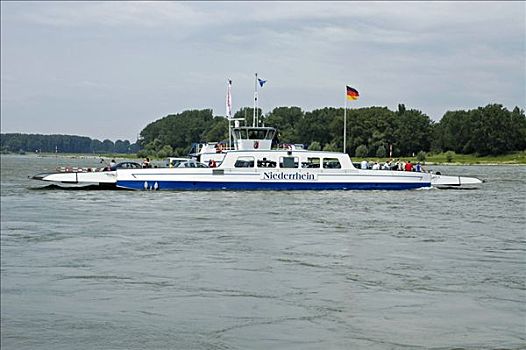 车辆渡船,下莱茵,北莱茵威斯特伐利亚,德国