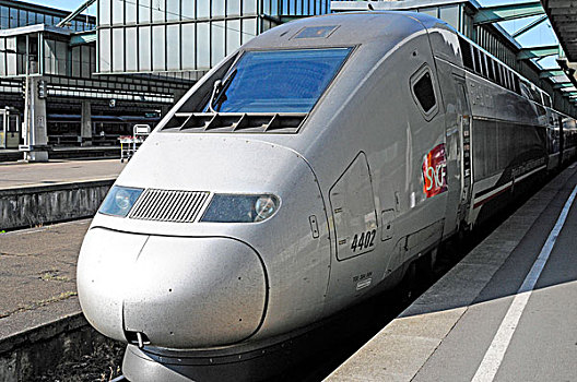 高速火车,列车,斯图加特,巴黎,巴登符腾堡,德国,欧洲