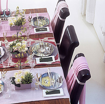 桌面布置,粉色,红色,花,桌面摆饰