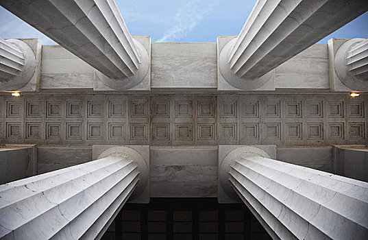 柱子,林肯纪念馆,华盛顿,华盛顿特区,美国