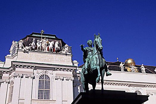 奥地利,维也纳,国家图书馆,皇帝,纪念建筑,前景