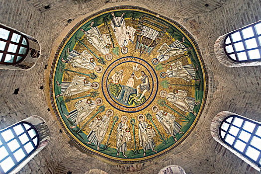 意大利,拉文纳,洗礼堂,6世纪,大幅,尺寸
