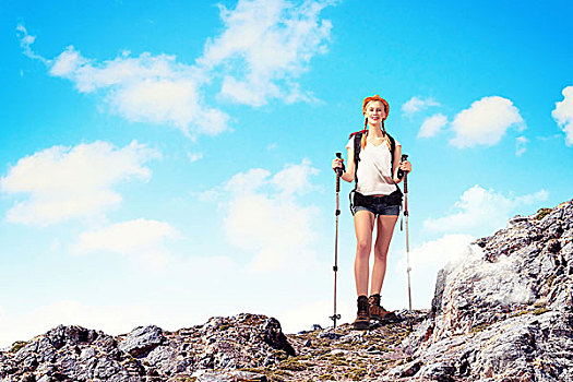 美女,登山