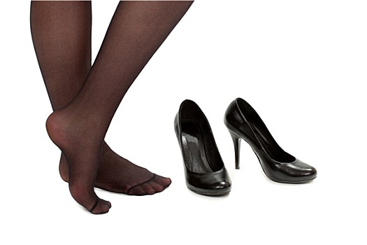 女性,腿,鞋