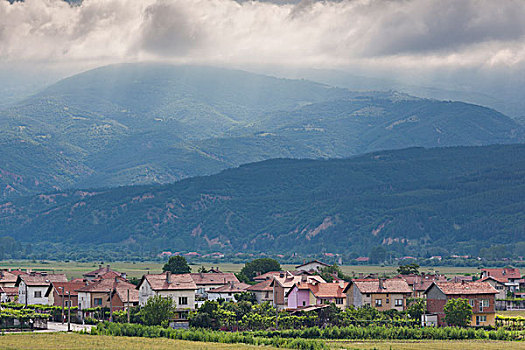 保加利亚,南方,山,乡村,风景,里拉