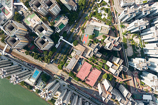 俯视,香港