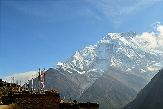风景,安纳普尔纳峰,山脉,喜马拉雅山