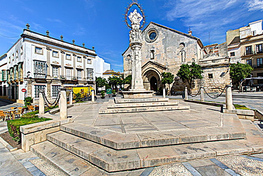教堂,广场,安达卢西亚,西班牙,欧洲