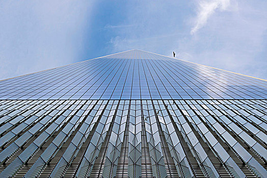 一个,世贸中心,摩天大楼,纽约,美国