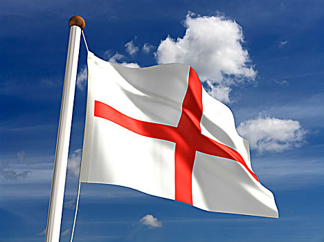 英格兰,旗帜,裁剪,小路