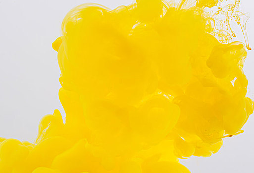 抽象的黄色色彩,丙烯颜料