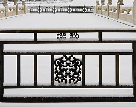 围栏,冬天,故宫,北京,中国