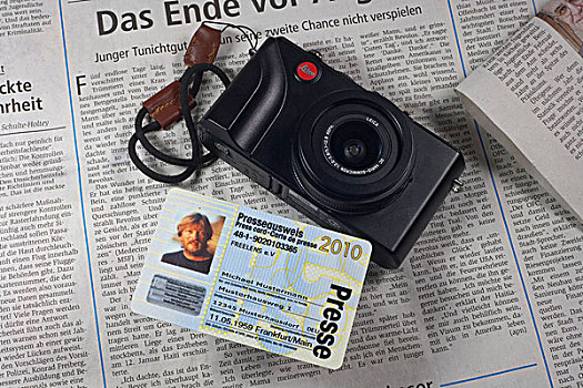 摄像机,按压,卡,新闻记者,德国