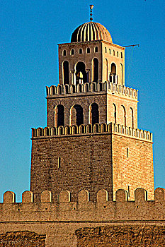 突尼斯,凯鲁万,大清真寺,尖塔,世界遗产