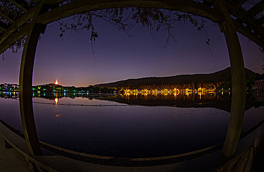 杭州西湖夜景