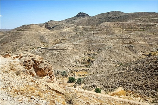 岩石,撒哈拉沙漠,南方,突尼斯