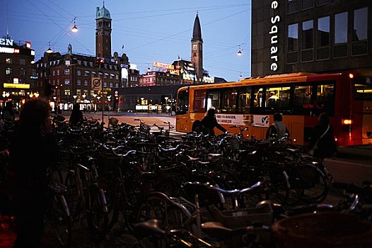 哥本哈根,夜晚,丹麦