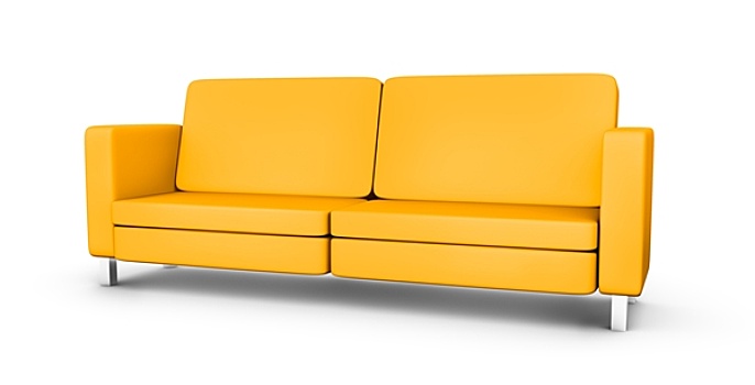 黄色,沙发