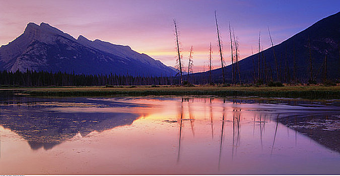维米里翁湖,伦多山,班芙国家公园,艾伯塔省,加拿大