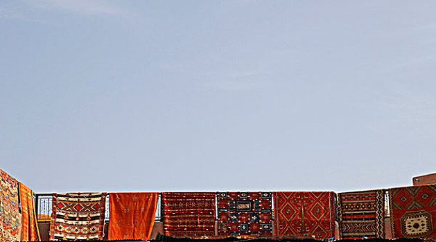 地毯,货摊,露天市场,马拉喀什,摩洛哥