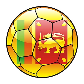 斯里兰卡,旗帜,足球