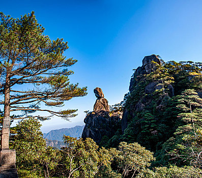 江西上饶三清山,女神峰