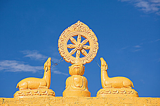 佛教,寺院,山谷,喜马偕尔邦,印度