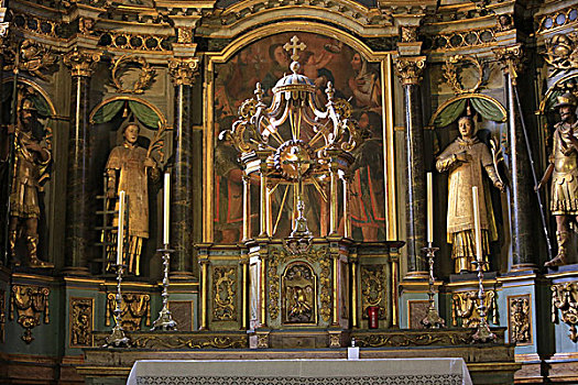 圣坛,圣热尔韦莱邦,教堂,法国