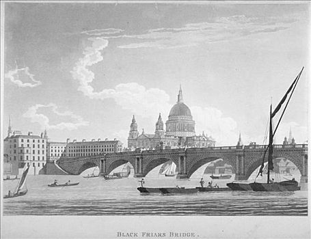 黑衣修道士桥,伦敦,艺术家