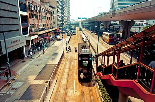 香港,街道,风景