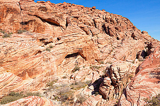 风景,红岩峡谷,莫哈维沙漠