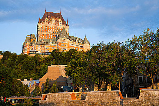 夫隆特纳克城堡,城镇,魁北克,加拿大,北美