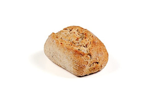 一个,面包卷,面包,白色背景,背景