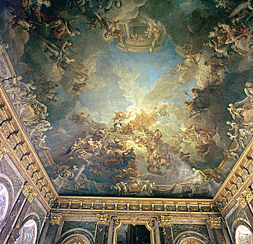 天花板,沙龙,凡尔赛宫,18世纪,艺术家