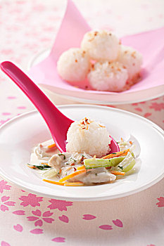 飯團,燉菜