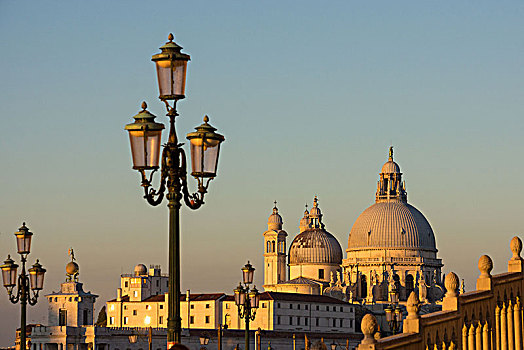 威尼斯,风景,大教堂,圣马利亚,行礼,日出