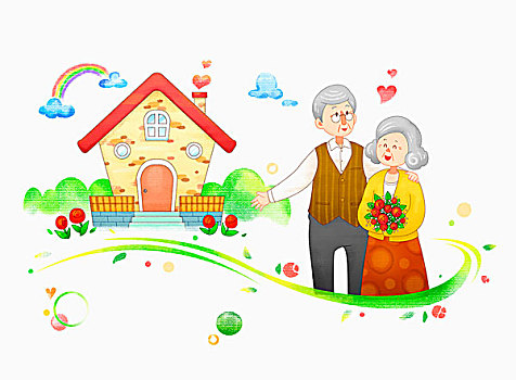 保險(xiǎn),老,退休,情侶