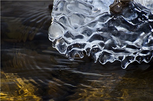 自然,抽象,冰,水