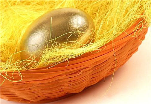 金蛋,复活节草巢