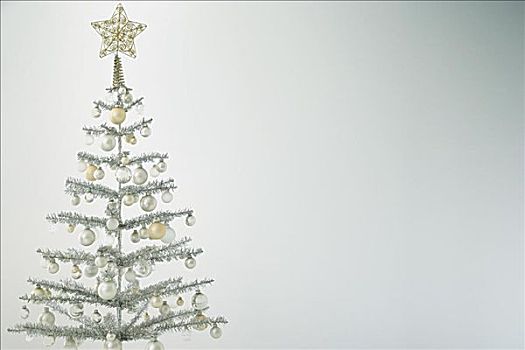 银,圣诞树