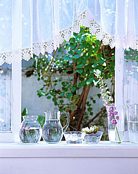 花瓶,水杯,窗,窗台