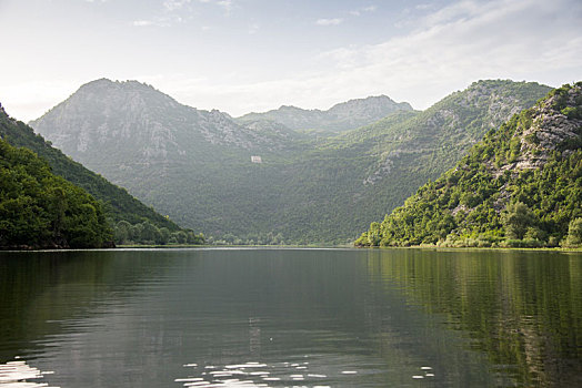 安静,水,湖,黑山