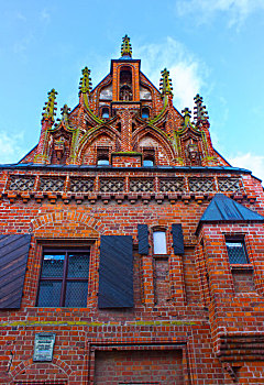 考纳斯,立陶宛,一月,房子,雷,建造,15世纪